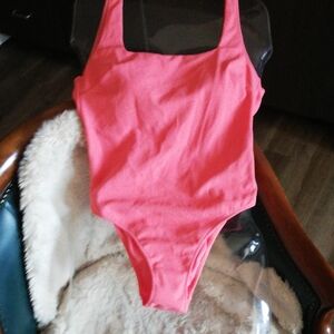 Sezane Pink One Piece Swimsuit